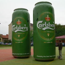 Inflatable can Carlsberg