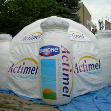 Inflatable tent Danone