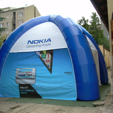 Inflatable tent Nokia