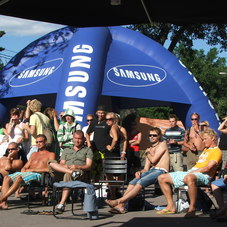 Inflatable tent Samsung