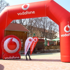 Inflatable logo Vodafone