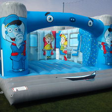 Bouncy castle Czech railway