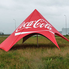 Star tent Coca Cola