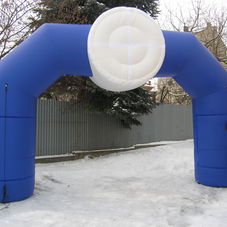 Inflatable Arch with 3D cylinder