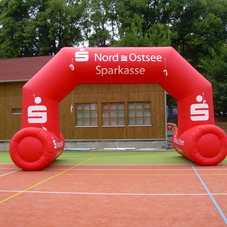 Inflatable arch Sparkasse