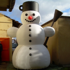 Inflatable snowman