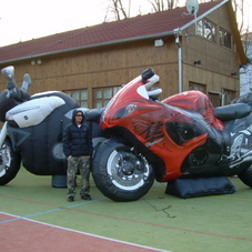 Inflatable motorcycles Suzuki