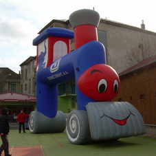 Inflatable arch Czech railway
