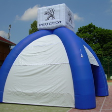 Inflatable tent Peugeot