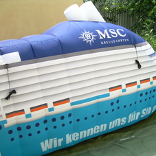 Aufblasbare schiff MSC