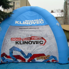 Ilmatäytteiset teltta Klinovec