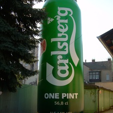 Inflatable can Carlsberg