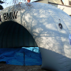 Inflatable tent BMW