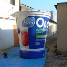 Inflatable yogurt Valio