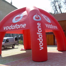 aufblasbares Zelt Vodafone