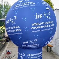 Inflatable floorball ball IFF