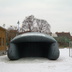 Inflatable tent helmet