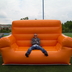 Inflatable sofa orange