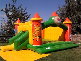 Bouncy castle with slide