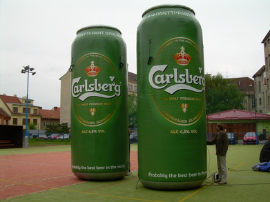 Inflatable can Carlsberg