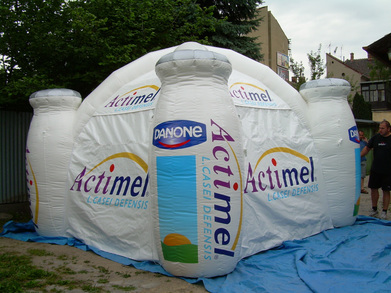 Inflatable tent Danone