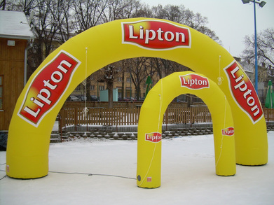 Infllatable arches Lipton