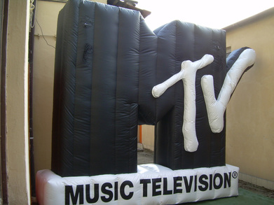 Inflatable logo MTV