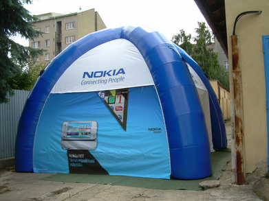 Inflatable tent Nokia