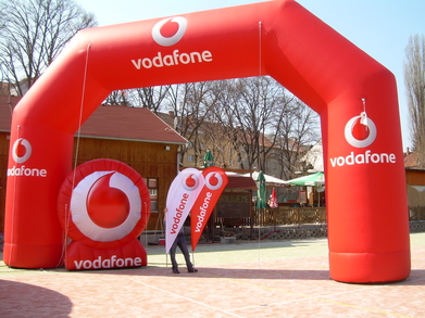 Inflatable logo Vodafone