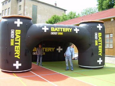 Inflatable tent Battery