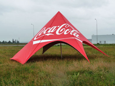 Star tent Coca Cola