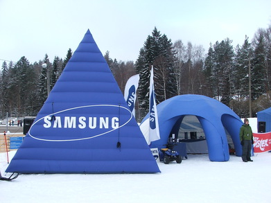 Ilmatäytteiset pyramidi Samsung