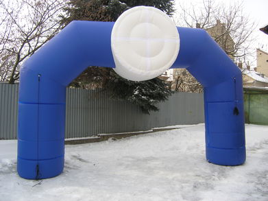 Inflatable Arch with 3D cylinder