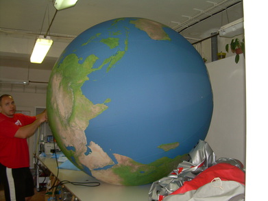 Inflatable sphere Earth