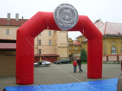 Inflatable arch Silesian University