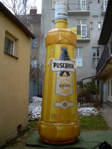 Inflatable bottle Puschkin