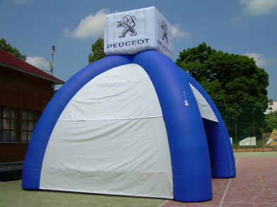 Inflatable tent Peugeot