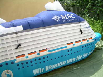 Aufblasbare schiff MSC