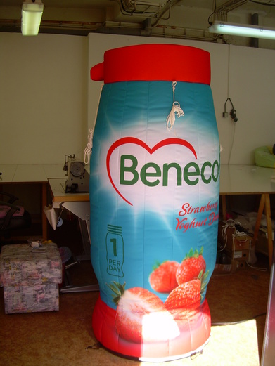Aufblasbare flasche Benecol