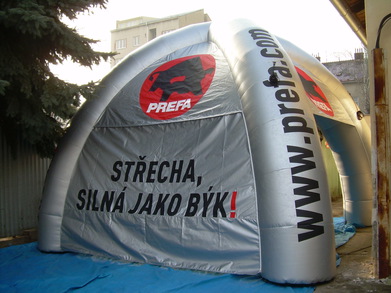 Inflatable tent Prefa