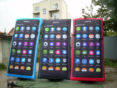 Inflatable phones Nokia