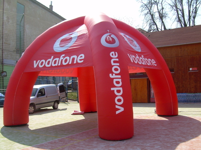 aufblasbares Zelt Vodafone