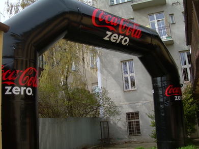 Aufblasbare bogen Coca Cola