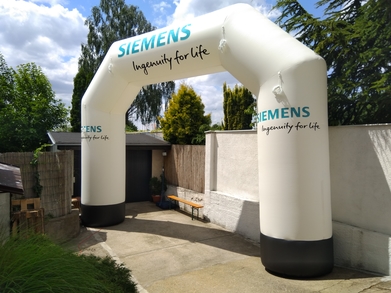 Siemens inflatable arch